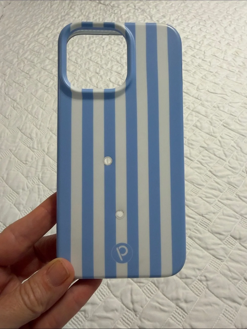 Loopy Case Blue and White Striped Phone Case